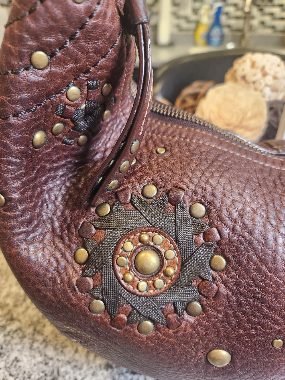 Coach Vintage Mia Studded Soho Leather Hobo Bag (Style Number 10063) - Picture 3 of 14
